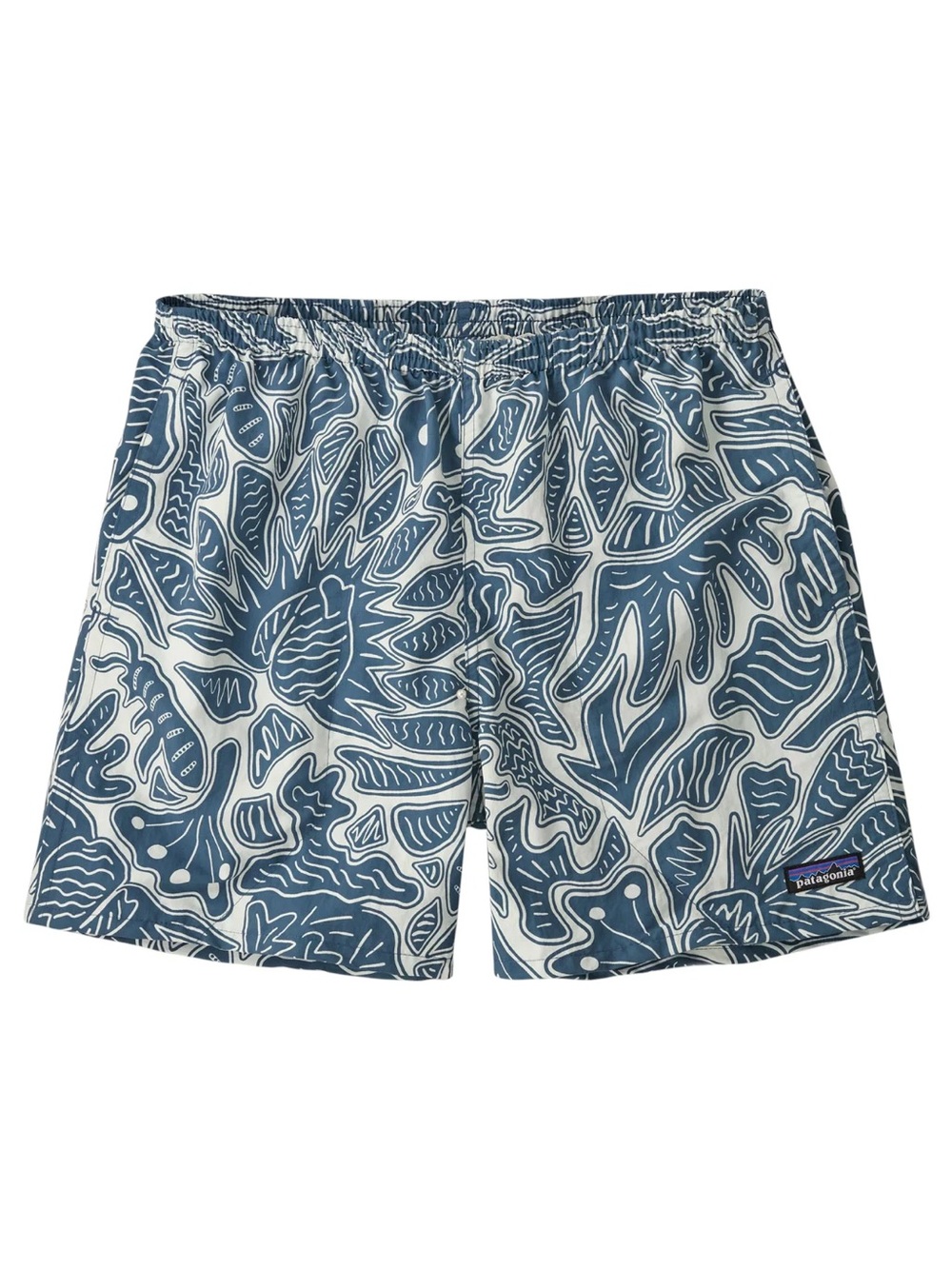 NWT Patagonia Men's Baggies Shorts Size Small S Bees and Flowers Still Blue 5"